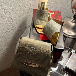 Dazed Fantasy Olive Textured Mini Bag
